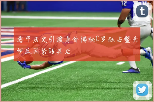 意甲历史引援身价揭秘C罗独占鳌头伊瓜因紧随其后